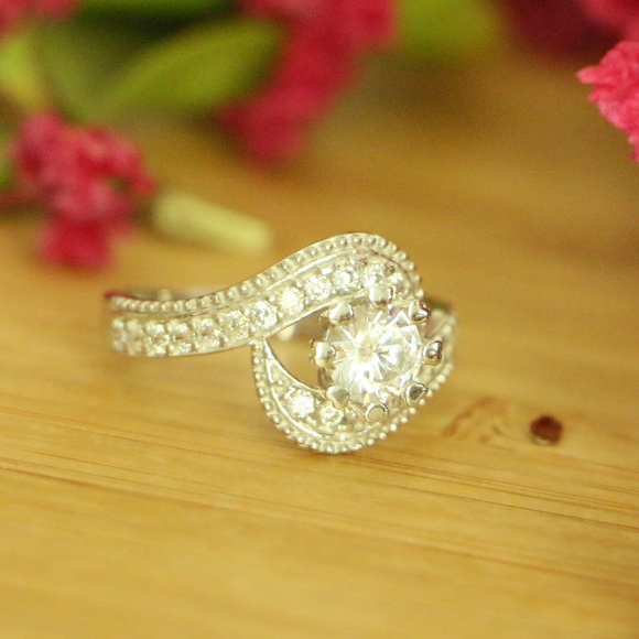 Grand Bazaar Jewelers Jewelry - Sterling Silver Cubic Zirconia Wedding Jewelry#